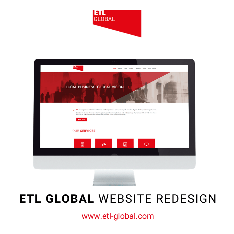 ETL GLOBAL Website Redesign