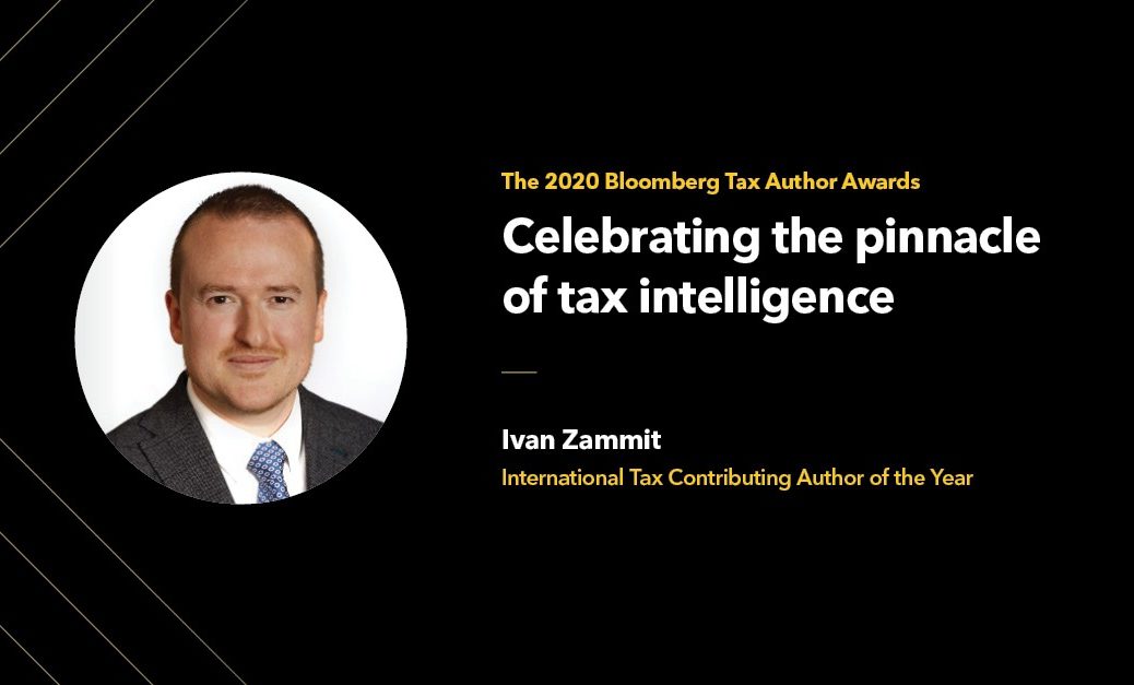 Ivan Zammit International Tax Contributing Author of the Year