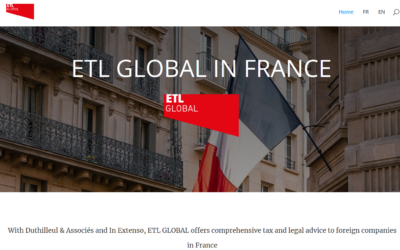 New internet site for ETL GLOBAL in France