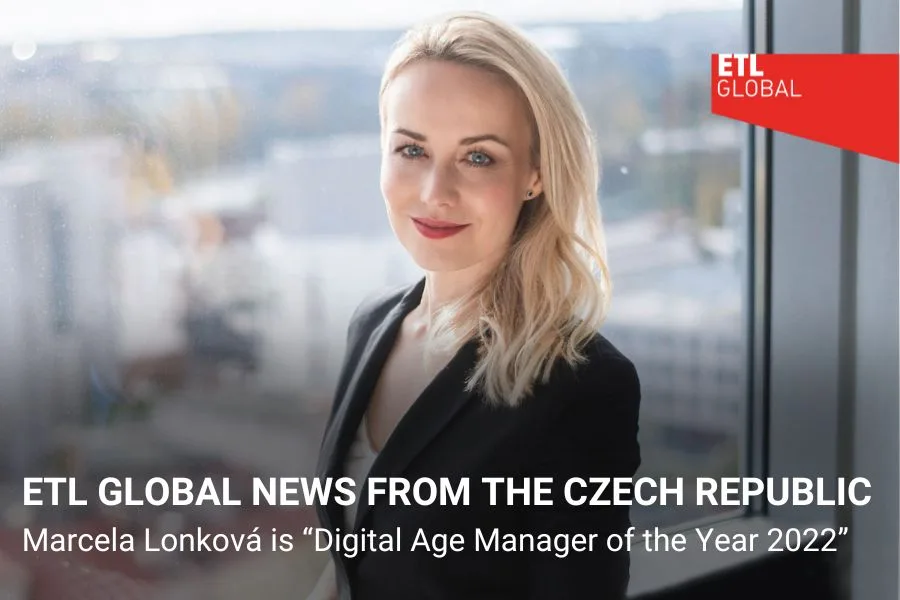 ETL GLOBAL Czech Republic Marcela Lonková is Digital Age Manager of the Year 2022