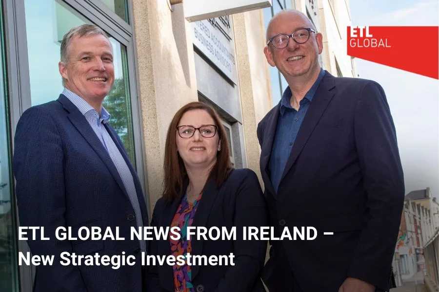 David Breen DMB principal, Caroline Bannon DMB partner and Anthony Casey Master ETL Ireland Partner, new Strategic Investment