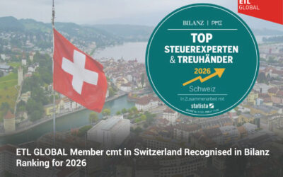 ETL GLOBAL Member cmt ag in Switzerland Recognised in Bilanz Ranking for 2026