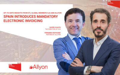 Spain Introduces Mandatory Electronic Invoicing: Up-to-date Insights from ETL GLOBAL Members ILIA and Allyon