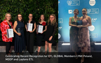 Celebrating Recent Recognitions for ETL GLOBAL Members LYNX Poland, MDDP and Laytons ETL