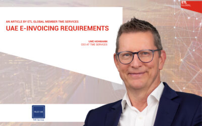 UAE E-Invoicing Requirements – An Article by ETL GLOBAL Member TME Services