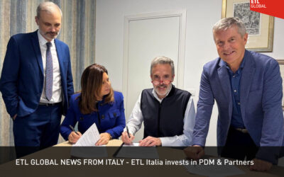 ETL GLOBAL NEWS FROM ITALY – ETL Italia invests in PDM & Partners