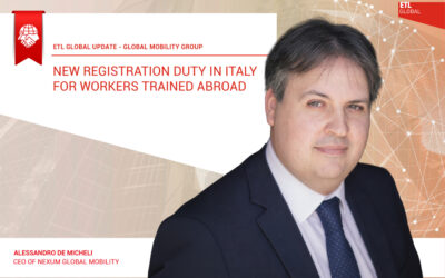 New Registration Duty in Italy for Workers Trained Abroad